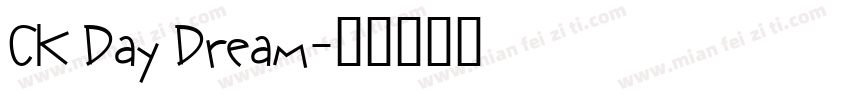 CK Day Dream字体转换